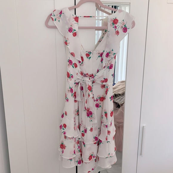 Express floral flounce mini dress - Picture 4 of 4